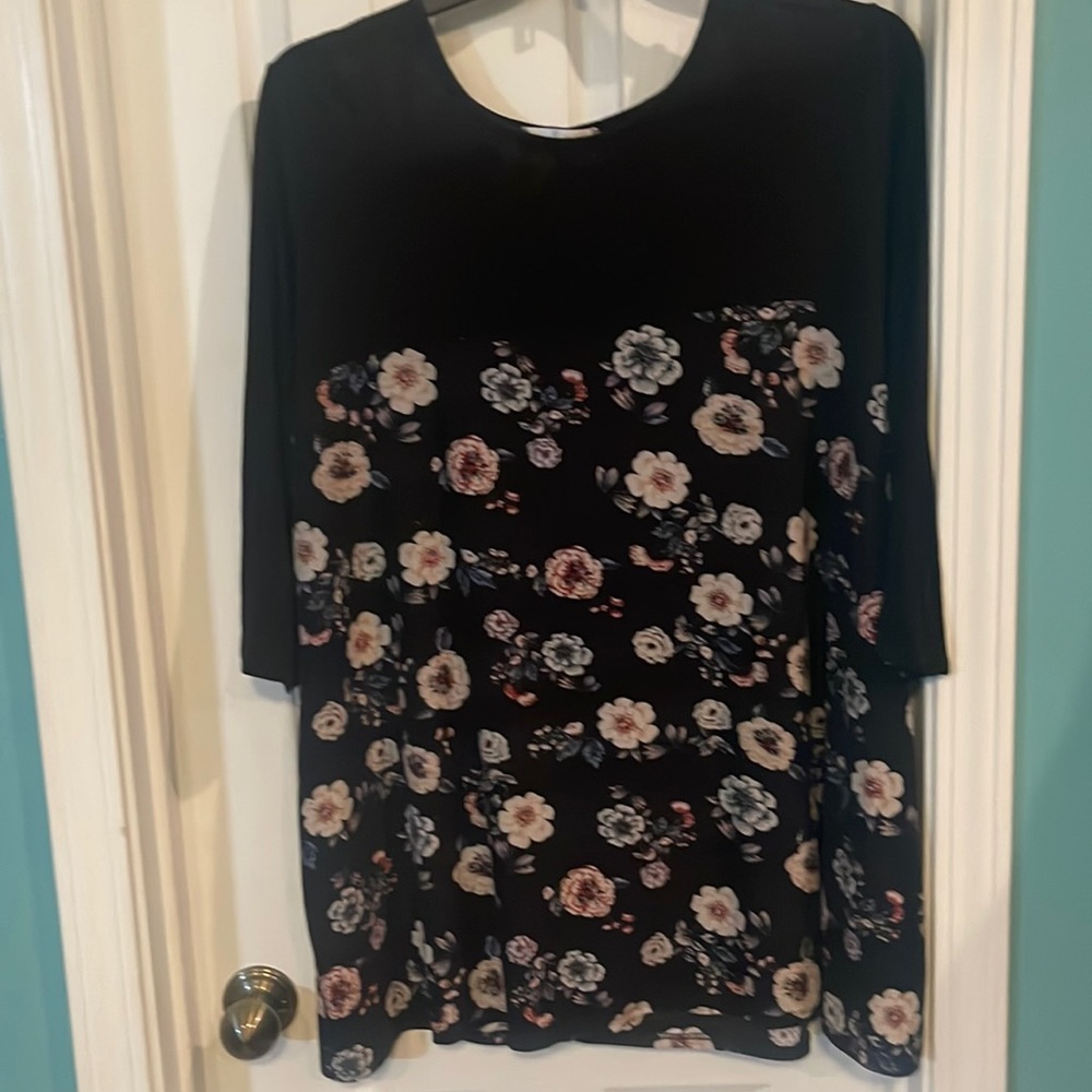 3/4 sleeve dress top